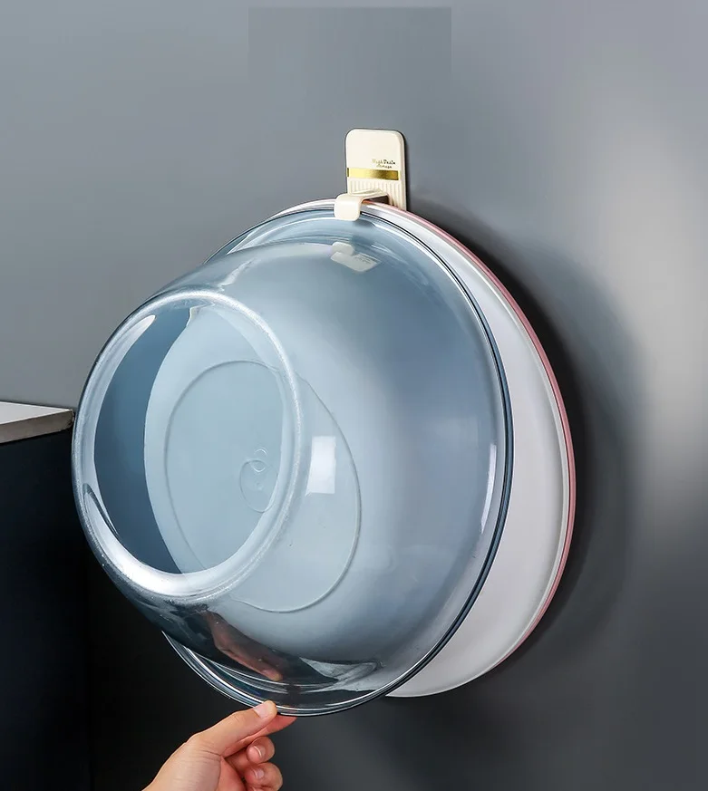 Wholesale Bathroom Multi-functional Washbasin Rack Adhesive Hooks Heavy Duty Wall Hooks Plastic Adhesive Sticky Hooks