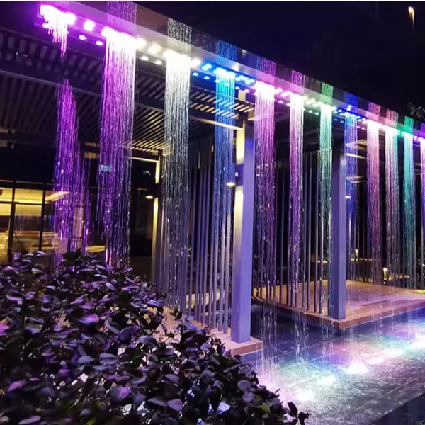 Color Changing Computer Control Waterfall Fountain Digital Water Curtain