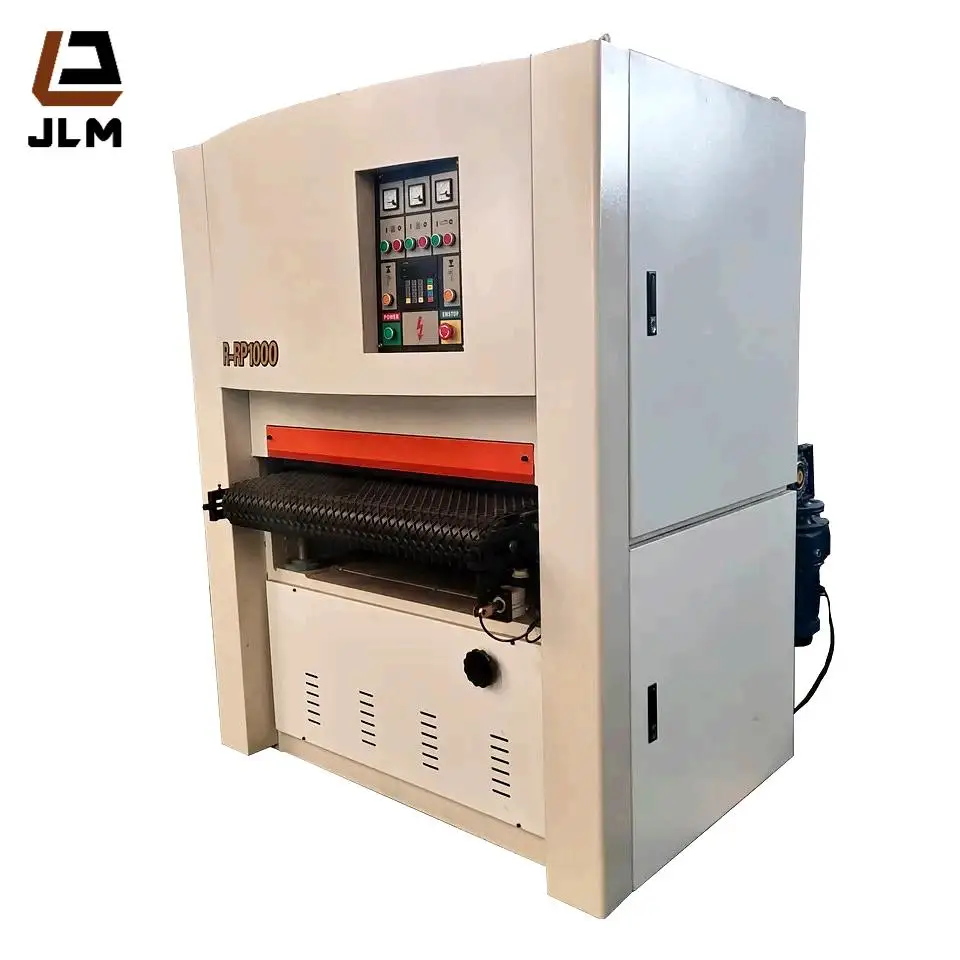 Jinlun Woodworking Plywood Solid Wood Precise Calibrating Sander Wide Belt Sanding Machine