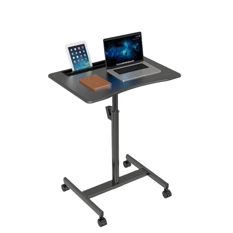 V-держатели для мобильных устройств с регулировкой по высоте письменный стол для ноутбука с регулируемой высотой, с одной главной балкой с крючком VM-FDS104