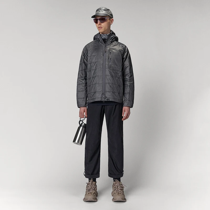 Custom Ultralight Eco-down Packable Jacket Internal Stowebag Transforms Jacket