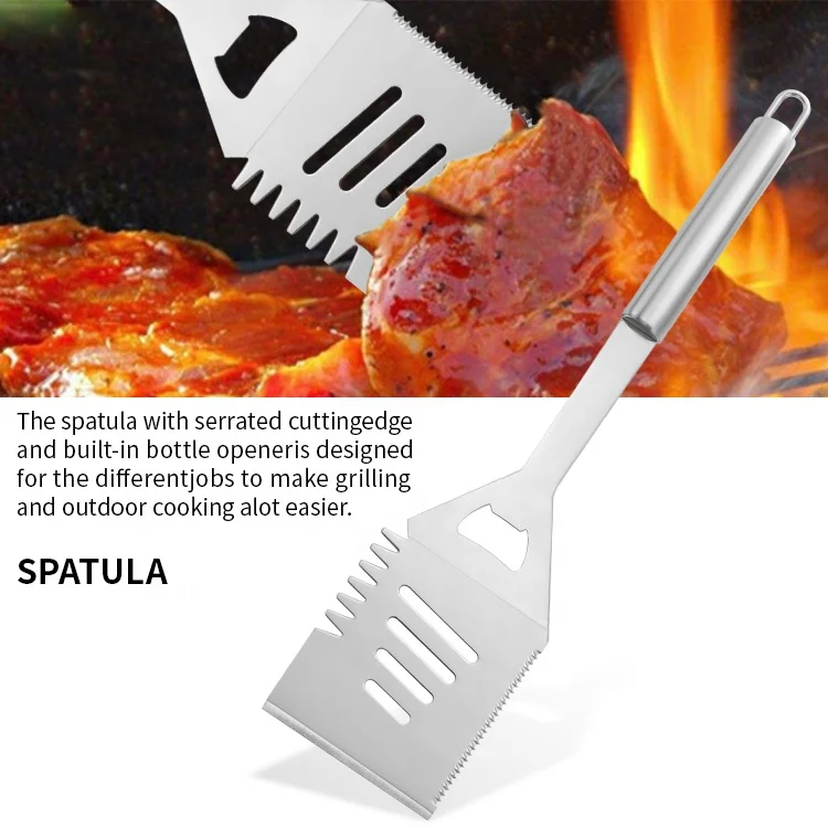 Stainless Steel BBQ Tools Grill Accessories Heavy Duty Outdoor BBQ Set Tool grill kit Barbecue Grill BBQ Tools Set