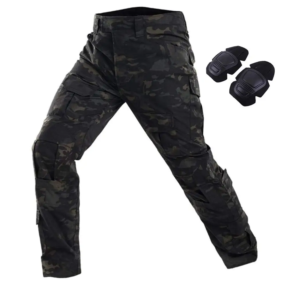 Air Cushion Tactics Multi-pocket pants Paintball Shooting Tactical Pants with knee pads