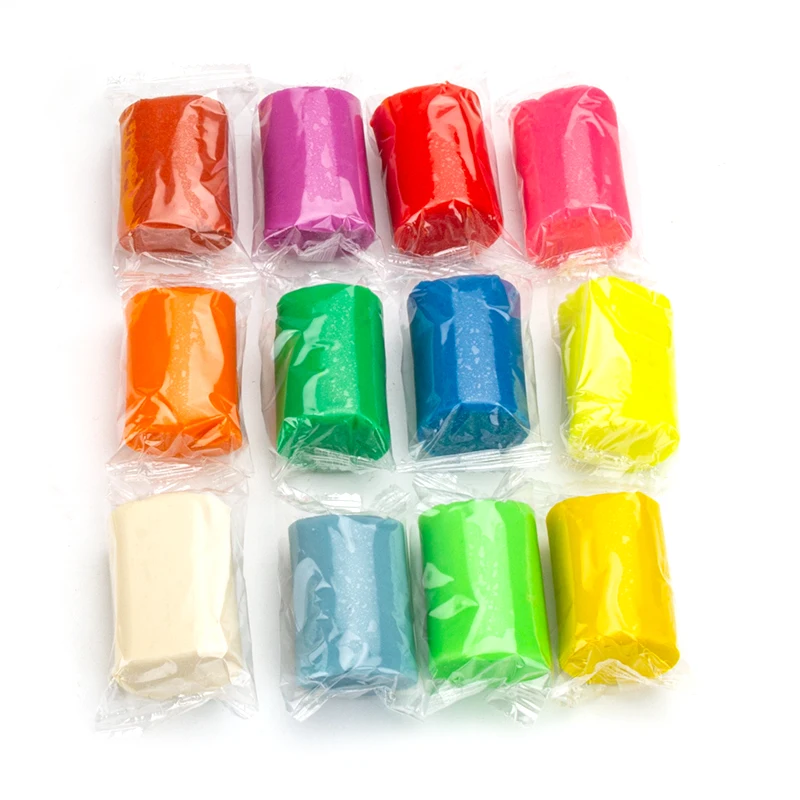 Non Toxic 2 OZ 50 grams Intelligent Educational Factory Supplier soft air dry Light Modelling Clay Slime Play dough Plasticine