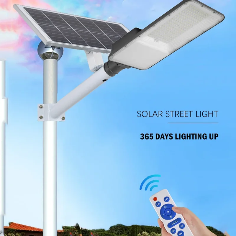 High Brightness Motion Sensor IP65 Waterproof 50W 100W 150W 200W 250W 300W Outdoor All In One Solar Street Light