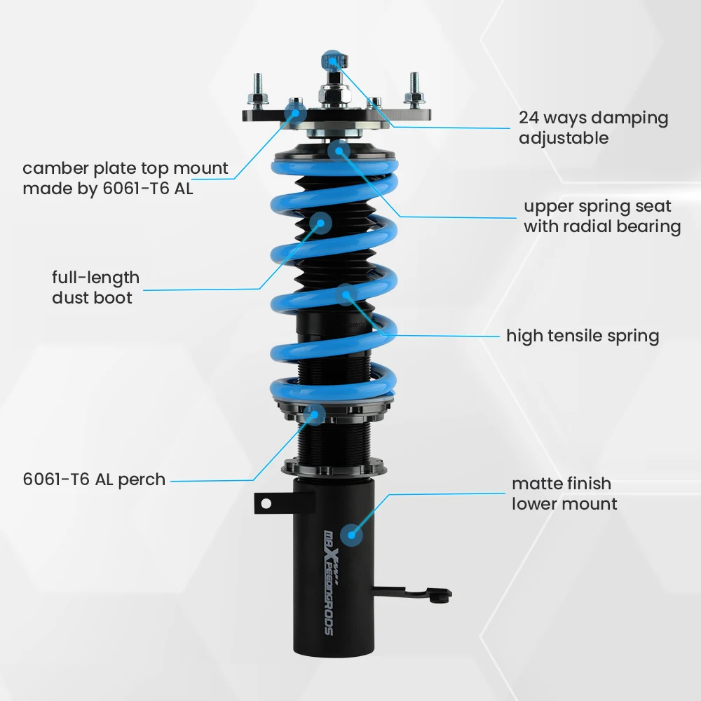 MaXpeedingrods Lowering Racing Coilover Suspension For Toyota Corolla E90 E100 E110 AE92 AE101 AE111 Shocks