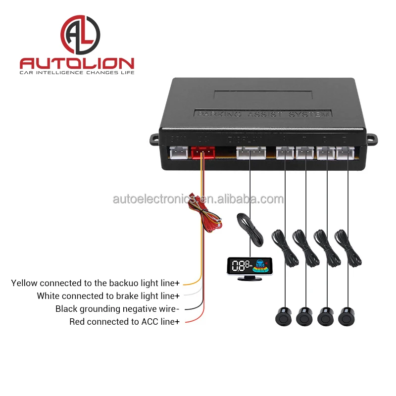 Manufacture china ultrasonic LCD display car reversing radar parking sensor system