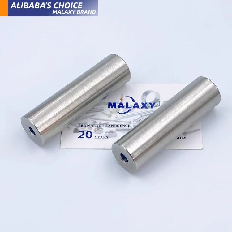 MALAXY Stainless Steel 316 304 Round Steel Column connecting extension drill sucker rod thread coupling sleeve