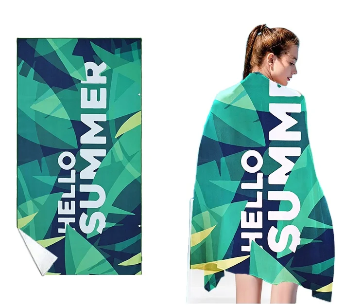 Factory wholesale quick drying bath towels are soft and absorbent and can be customized with logo samples Free beach towels