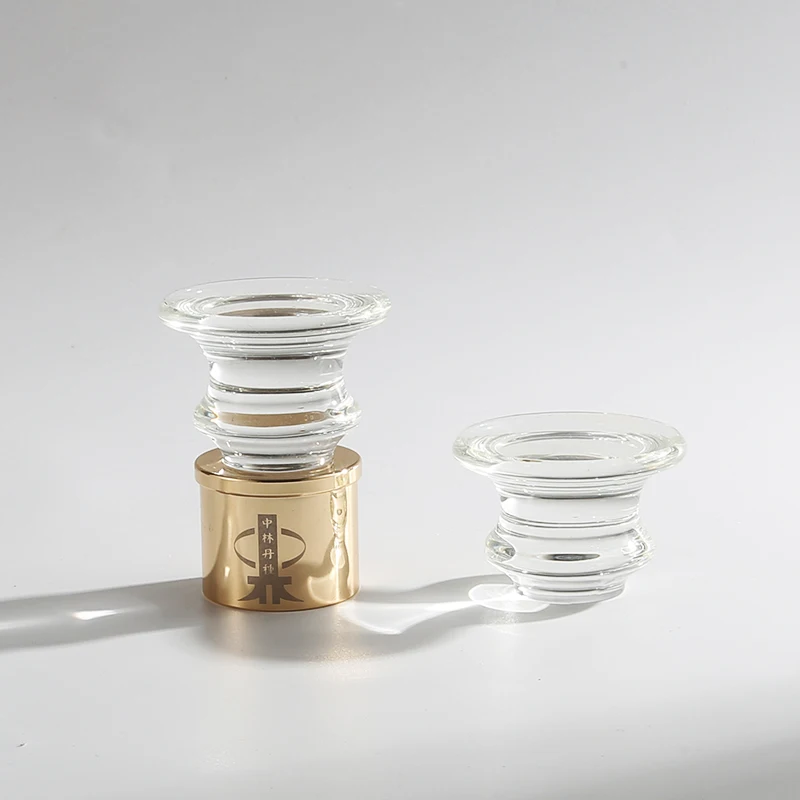 New Design Custom Crystal Acrylic Perfume Cap Cork Bottle Stopper Wine Bottle Stopper Glass