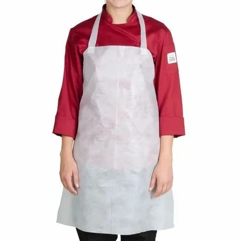 Waterproof disposable nonwoven apron raw material pp non-woven fabric spunbond non woven fabric for aprons