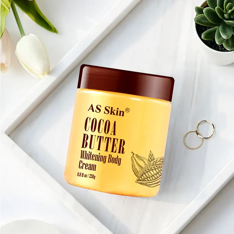 Private Label Organic Skin Care Moisturizing Body Whitening Cream Cocoa Butter Whipped Body Cream For Dry Skin