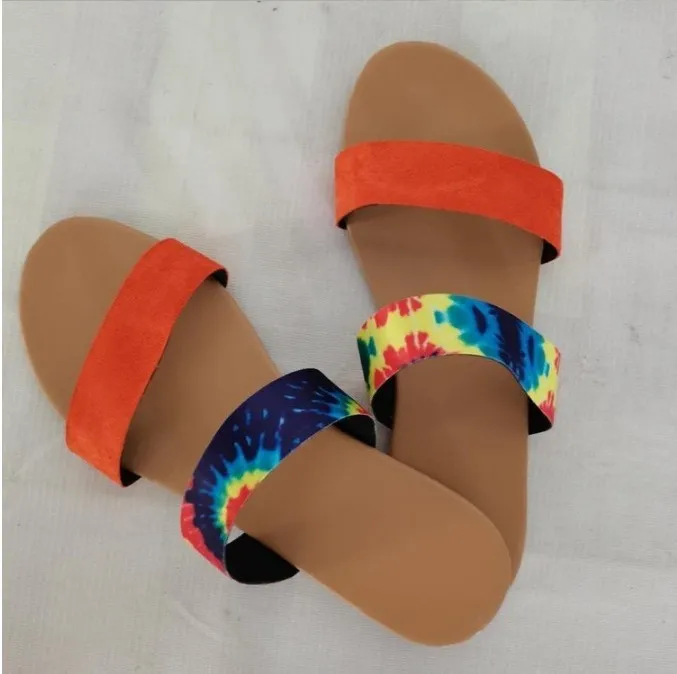 
Summer Fashion New Explosion Models in African Sandals Flat Bottom Shoe Ladies Slippers 