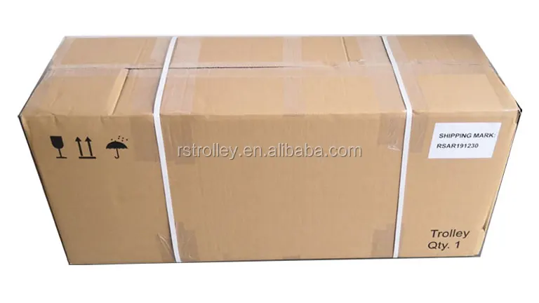 Airport Aircraft Airline Service Aluminum Half Size Food Meal Trolley Cart