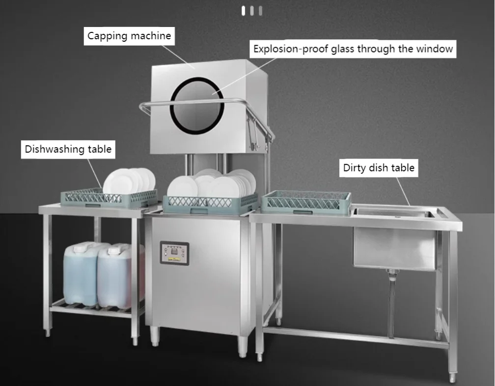 Commercial Kitchen Dishwasher for Hotels Restaurants