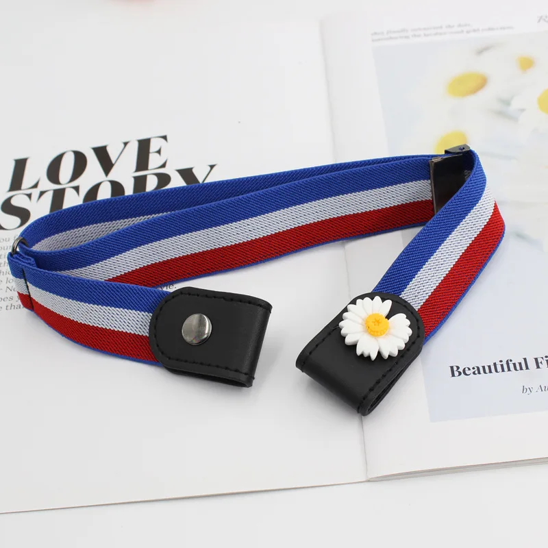 Hot selling Elastic  Lazy No Buckle Stretch Belt Elastic Waist Belt for Jeans Pants