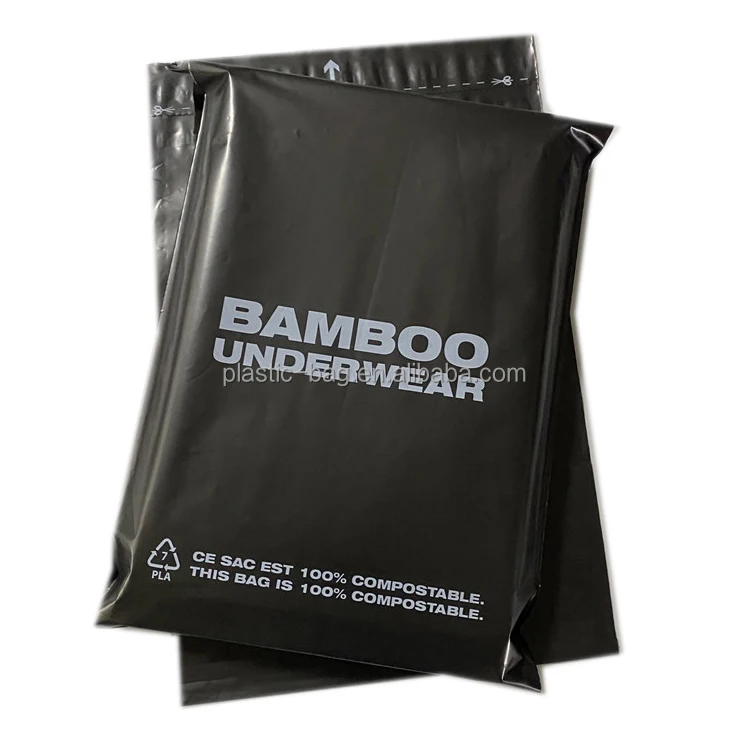 Custom Free Shipping Logo Biodegradable Compostable Postage Satchels Plastic Envelopes Shipping Courier Mailing Bag For Clothing
