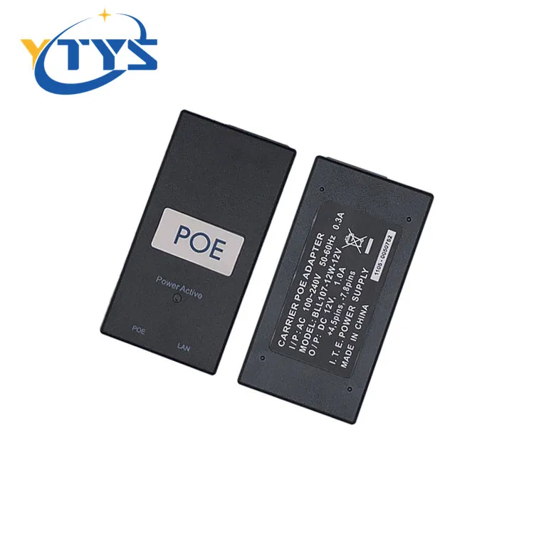 48v 0.5a poe injector splitter power adapter for AP devices 48V 0.5A  24w