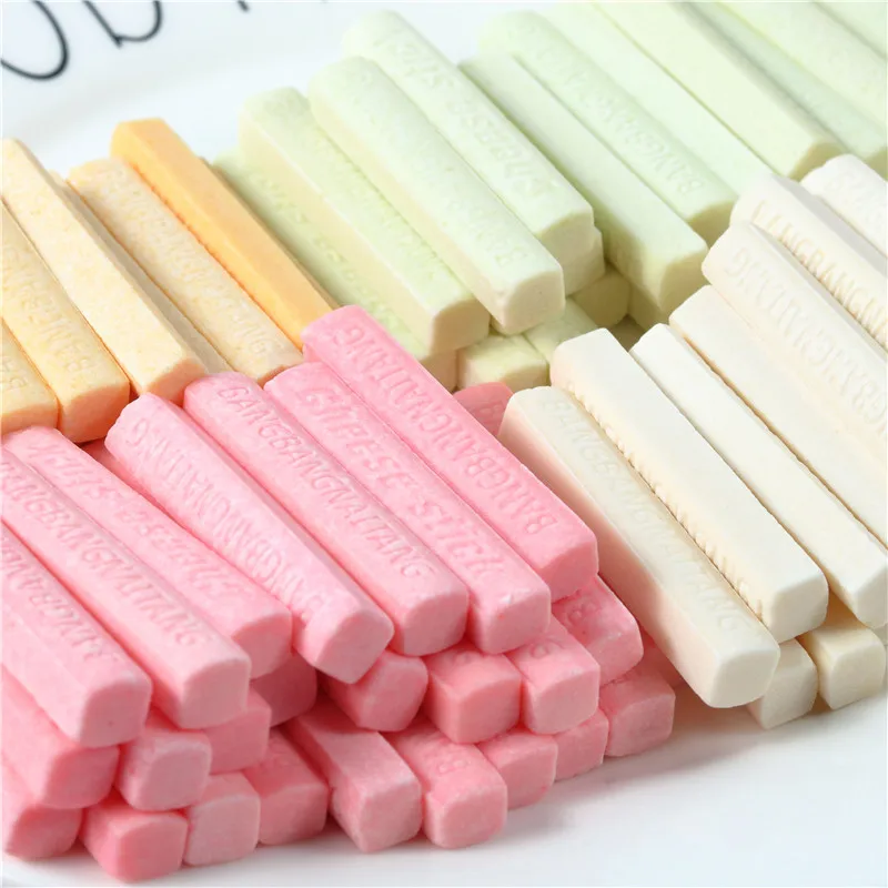 Manufacturers produce custom fruit-flavored cheese candies mixed with color-colored cheese sticks