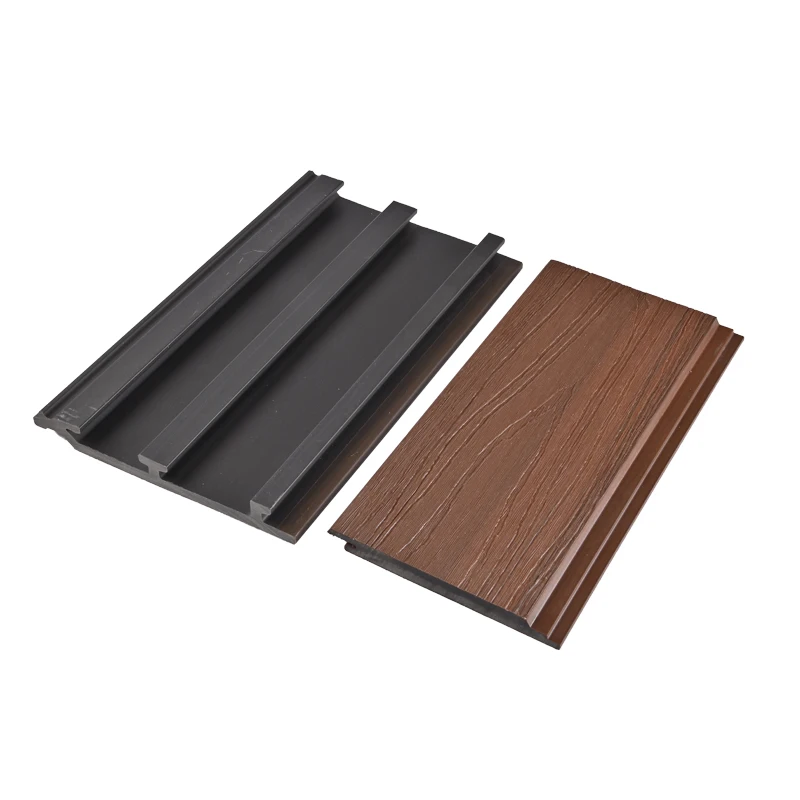 Factory direct wood grain boards wall louvers Outdoor Wall cladding
