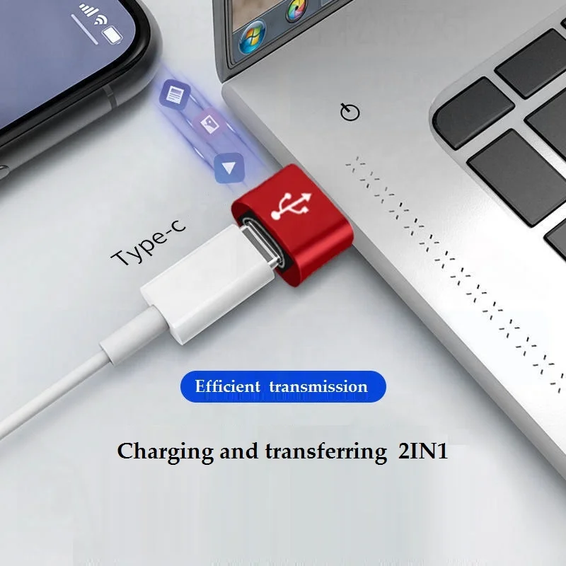 Высококачественный Переходник USB в C из цинкового сплава, 5 Гбит/с, USB3.0 A папа-USB Type C мама