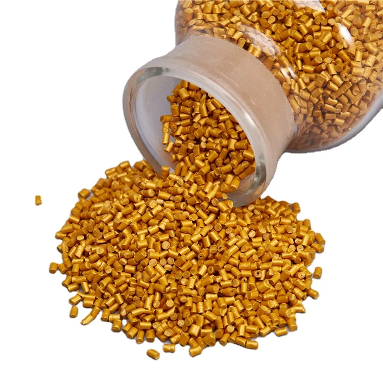 Yellow PP/ABS Straw Solid Pigment Masterbatch Color Plastic Masterbatch