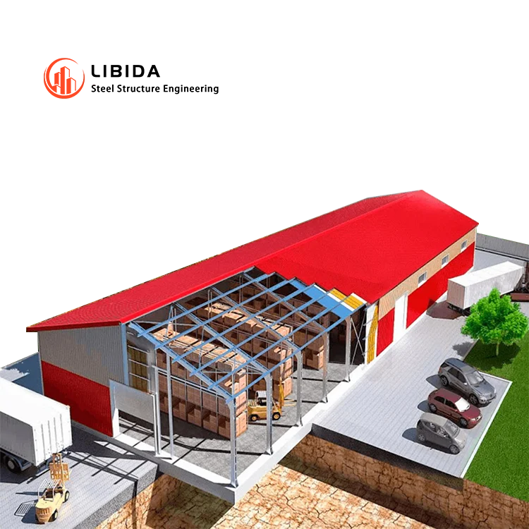 Экономичное изготовленное на заказ горячеоцинкованное легко собранное водонепроницаемое стальное здание