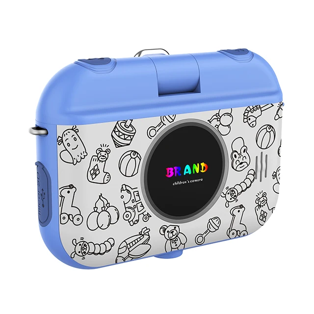2019 новая одежда для маленькой девочки 2 дюймовый экран 1080P игры для детей в водонепроницаемом корпусе и с цифровым принтом «камера» для детей с 180 градусов вращающийся объектив