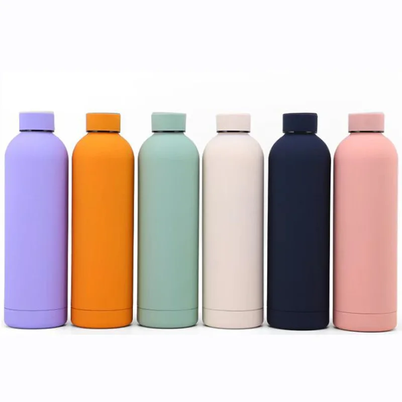 500 ml Thermos Bottle Double Wall Stainless Steel Sports Water Bottle With Handle