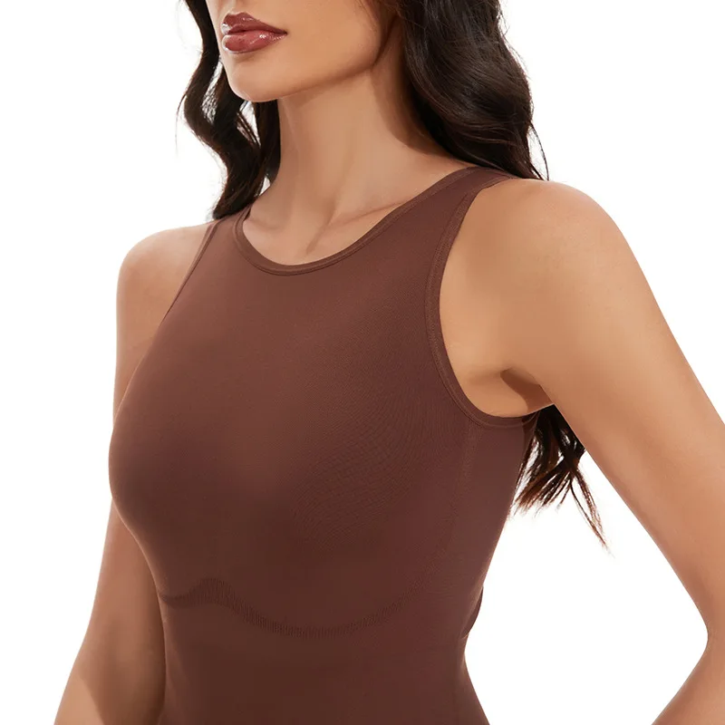 Hot Selling Seamless Black Sleeveless Sculpting Slimming Body Shaper Shapewear Bodysuit For Women