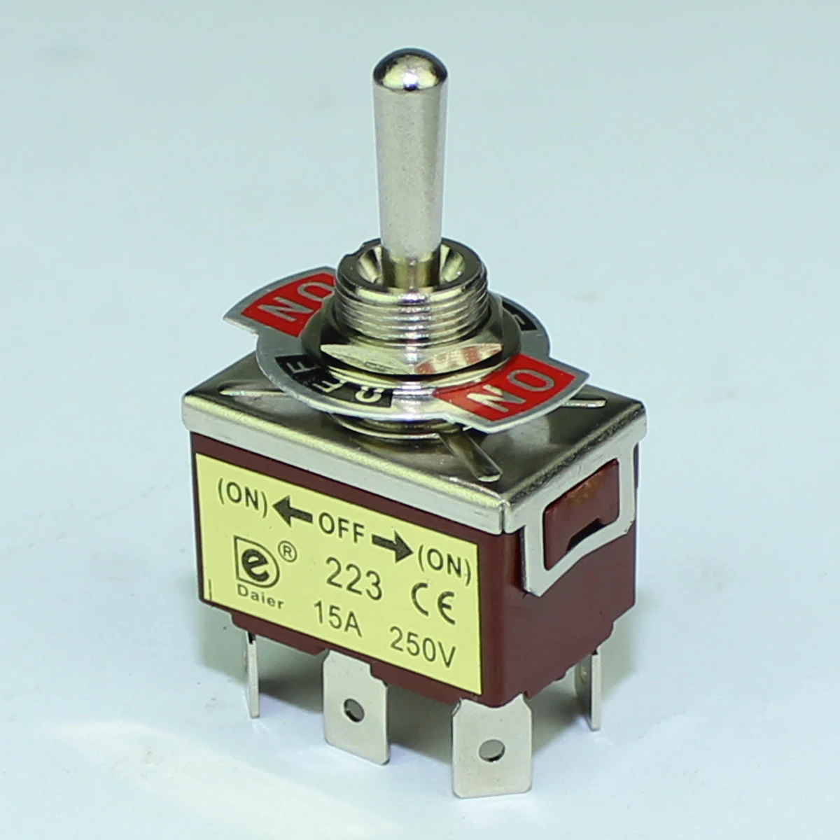 Heavy Duty KN3(C) Toggle Switch Momentary ON-OFF-ON DPDT Toggle Switch with 6 Sloder Terminals for Auto Marine