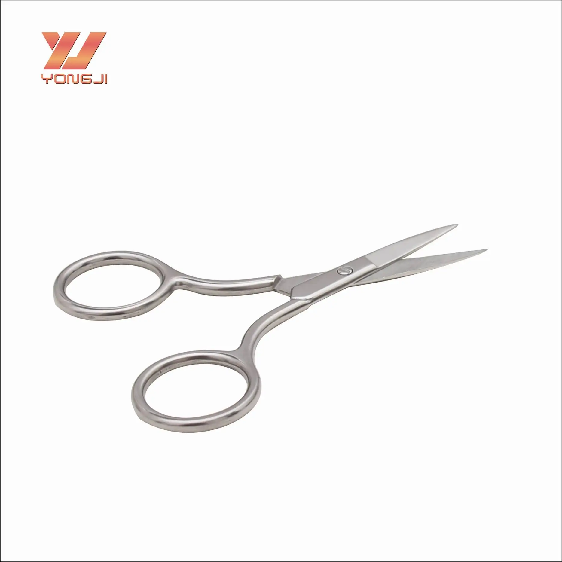 Chinese factory curved eyebrow scissors sharp eyebrow scissor beauty tool on sale