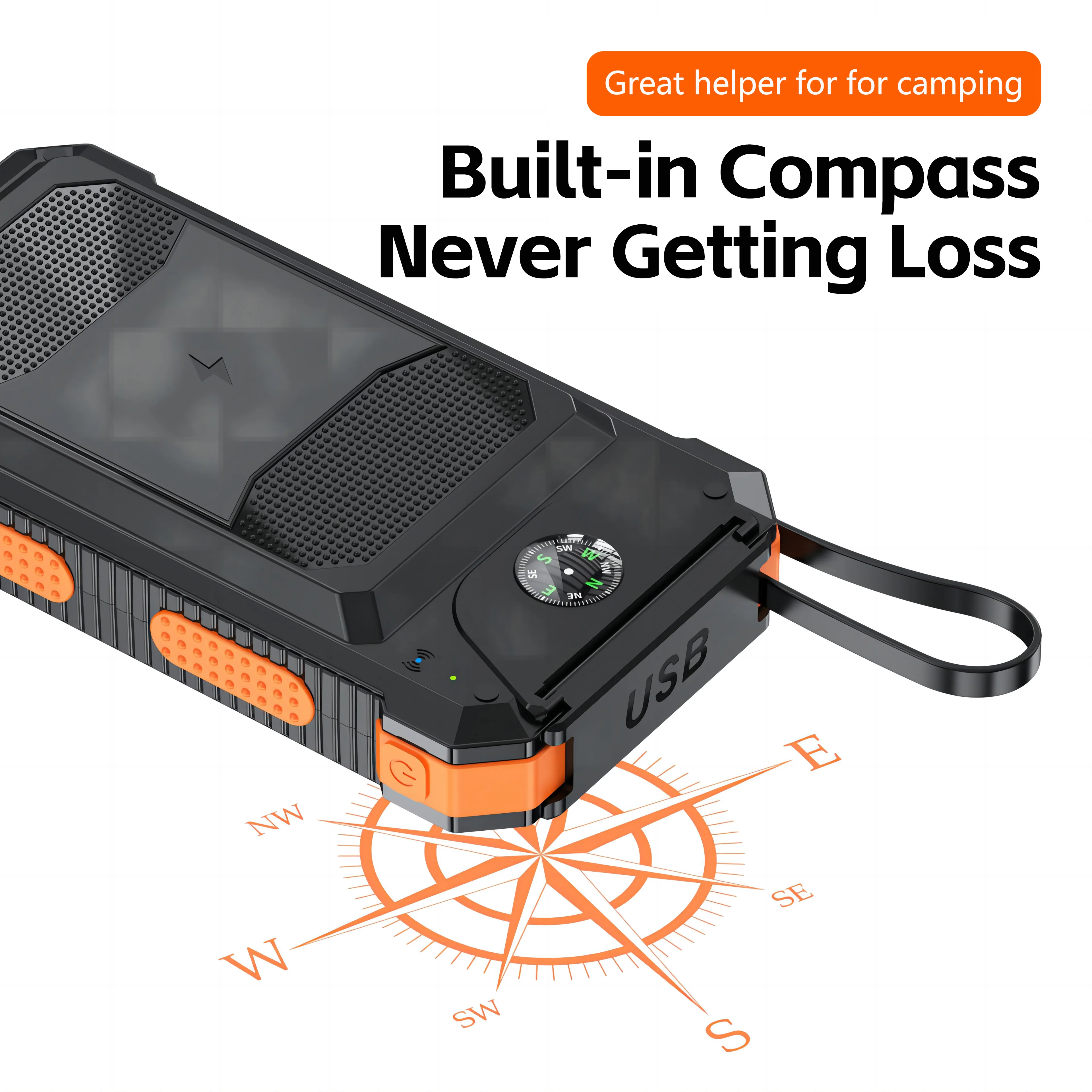 2025 New Product Mini Cargador Portatil Para Celular De Bateria Mag Safe Magsafe Solar Power Pover Bank Powerbank 10000Mah