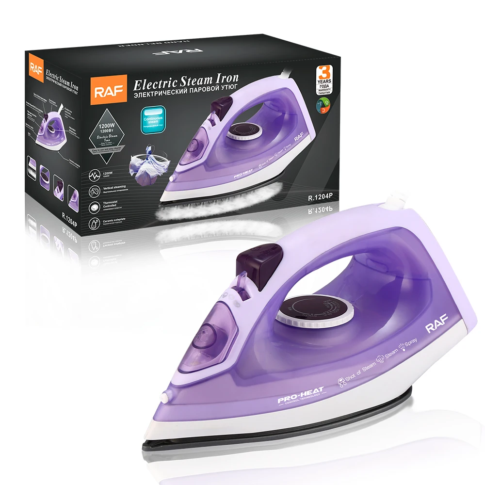 RAF Low Price Home Plastic Steam Press Iron Clothes Steamer Electric Irons Steam Iron