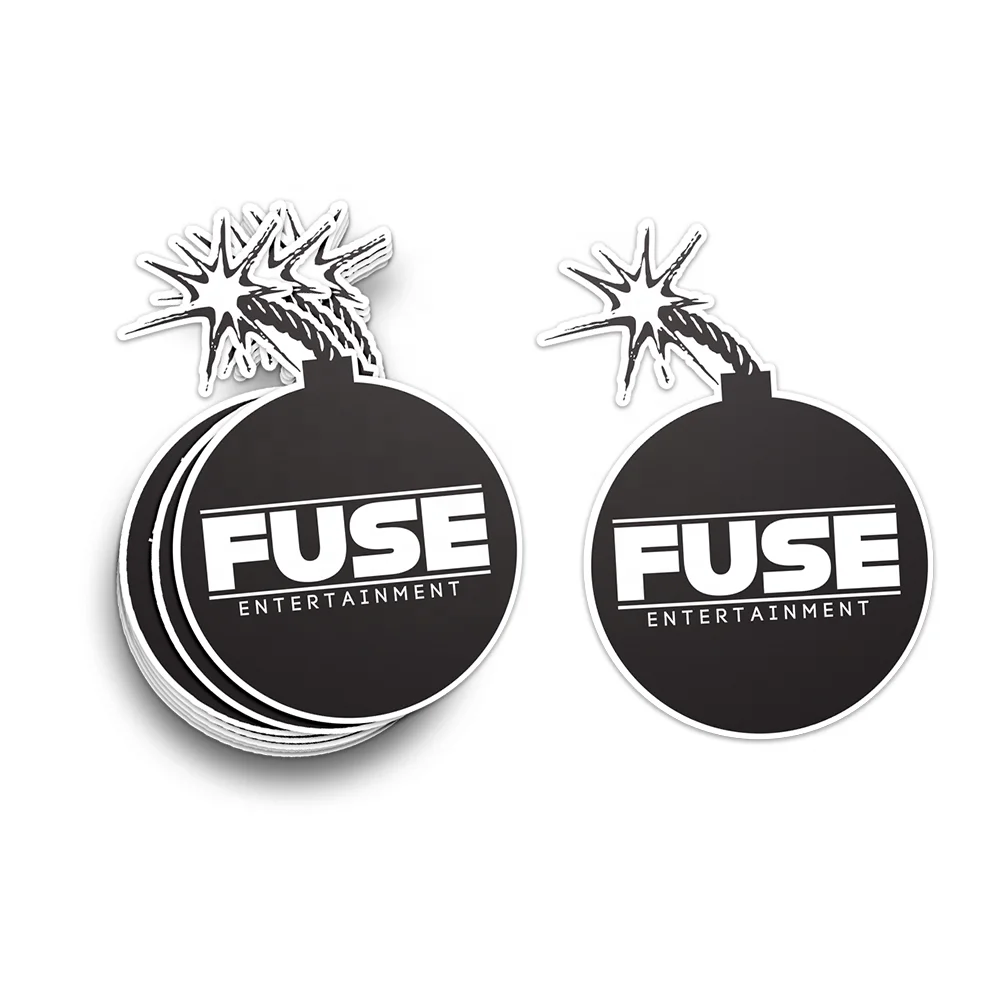 Custom print high-quality die cut premium permanent vinyl stickers with unique logo for your business or personal vinyl labels