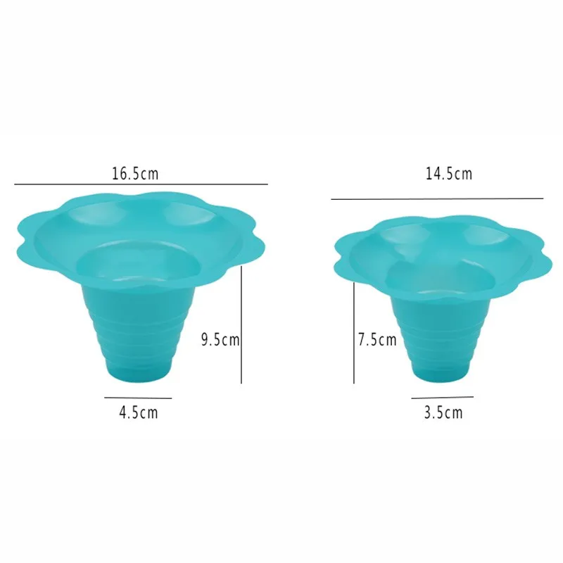 8oz Snow Cone Shave Ice Flower Plastic Cup