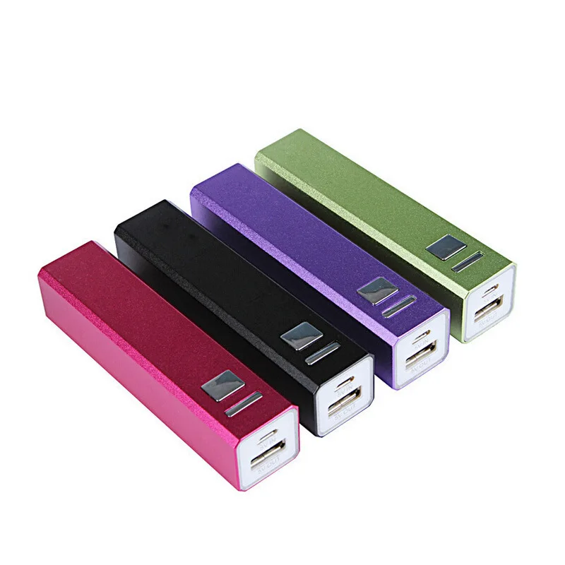 Ready To Ship Best Gift Power Bank Powerbank Free Sample Mini Power Banks 2600mah  Portable Usb Charger For Smart Device Bank