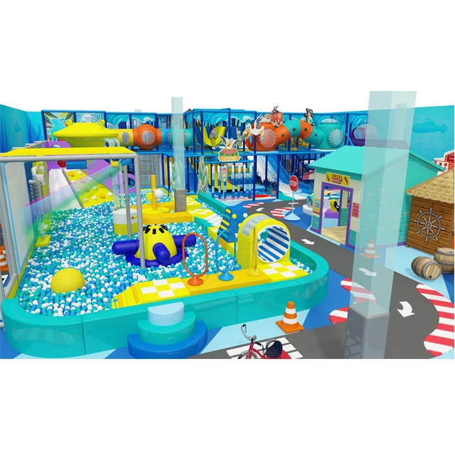 ocean indoor playground  kids role play house China children game equipment indoor playground