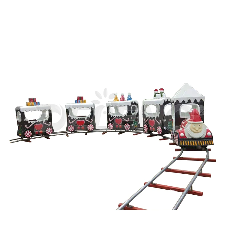 Christmas Electric Train Set with Musical & Lighting Features Educational Vehicle Toy Featuring Slot Railway Track Rail Car