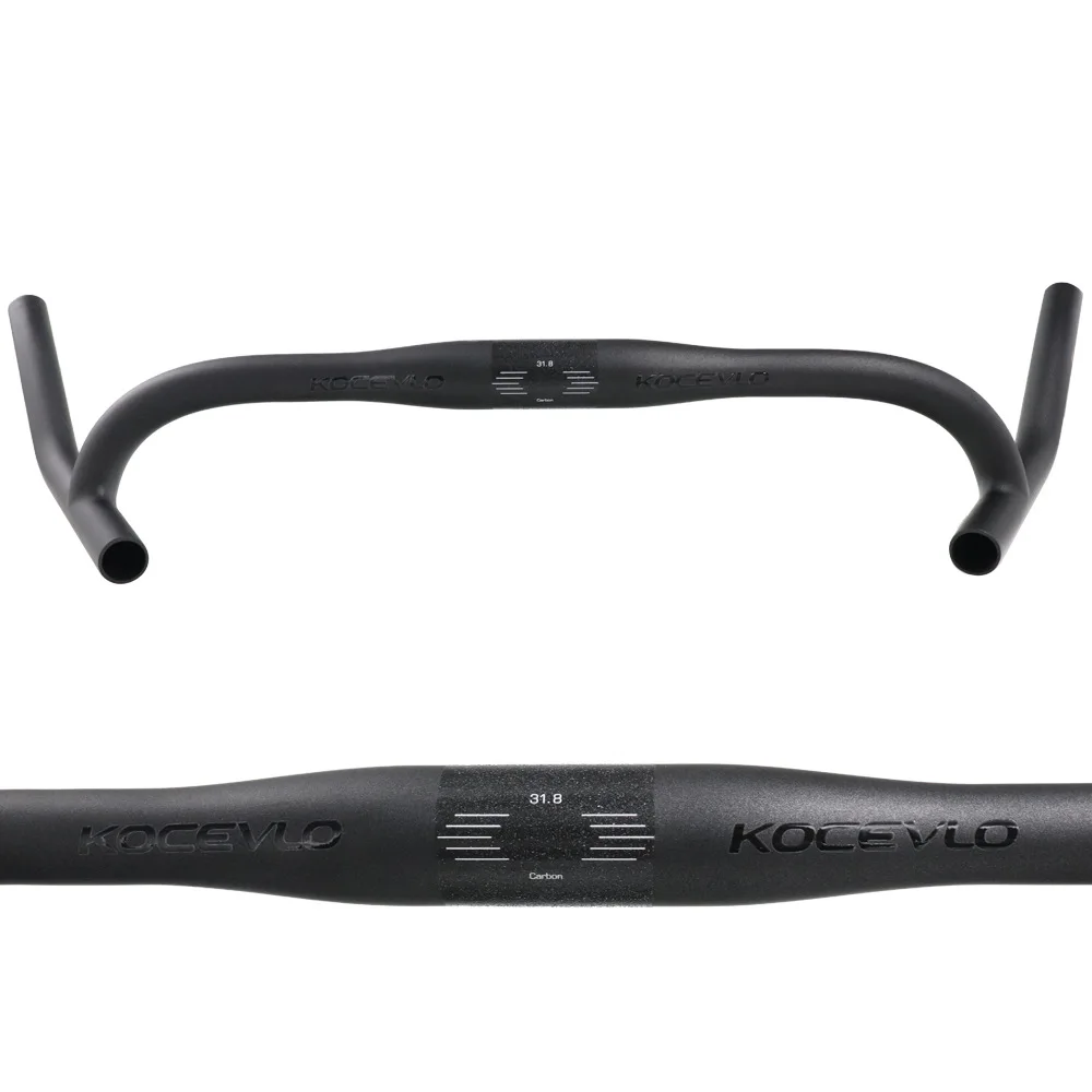 Ultralight Carbon Fiber Gravel Bend Handlebar Bicycle Cyclocross Mountain Bike Handlebar Bicycle Accessories