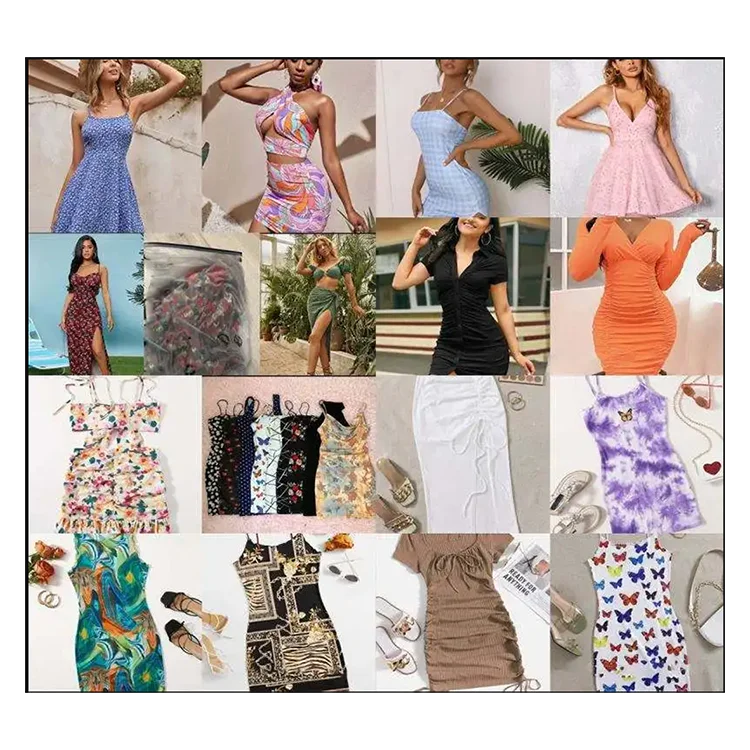 Brand New Dresses Mixed Clothes Summer Arrival Assorted Bulk Shop Dress Bales