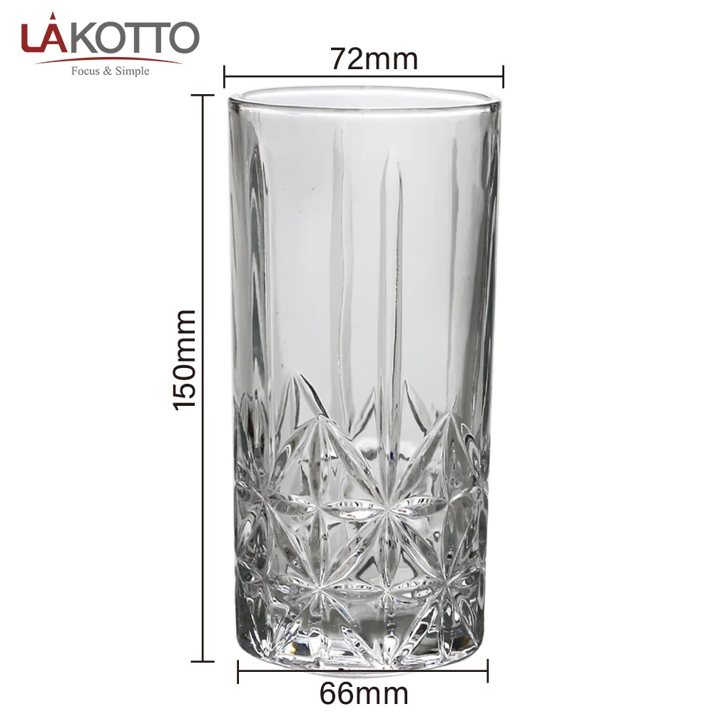 350ml whiskey Glasses Glass Cups Drinking Glasses Tumblers for Mixed Drinks Water Juice Beer Cocktail glass cups for bar