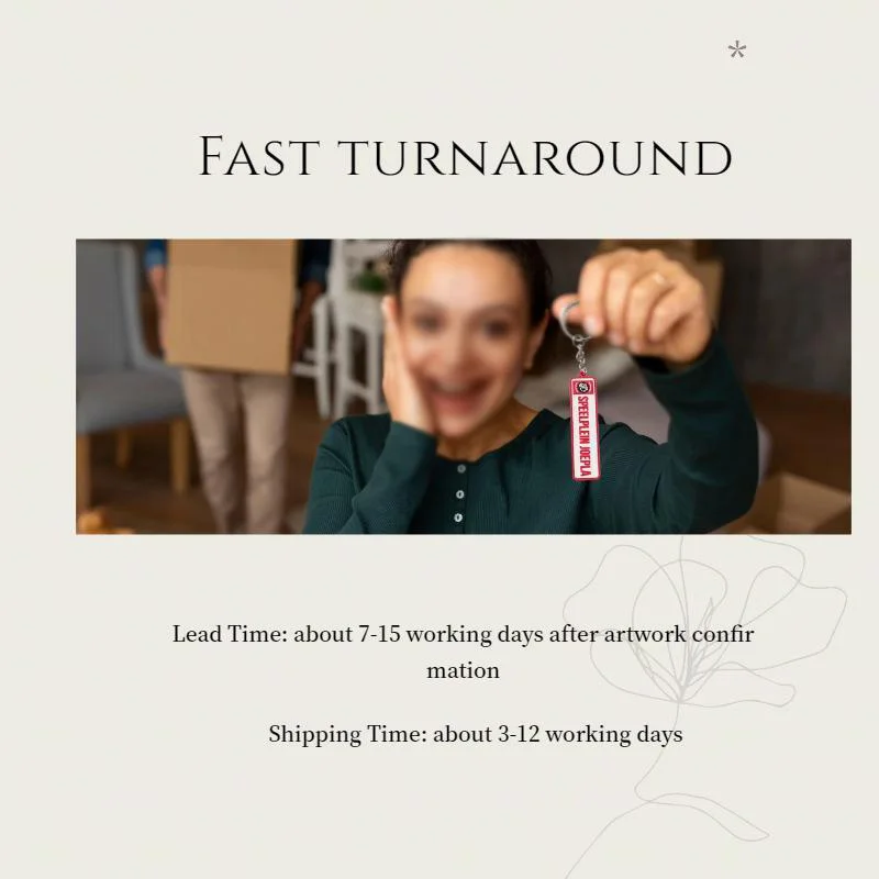 Company Logo And Design Promotional Gifts Custom Rubber Pvc Key Rings