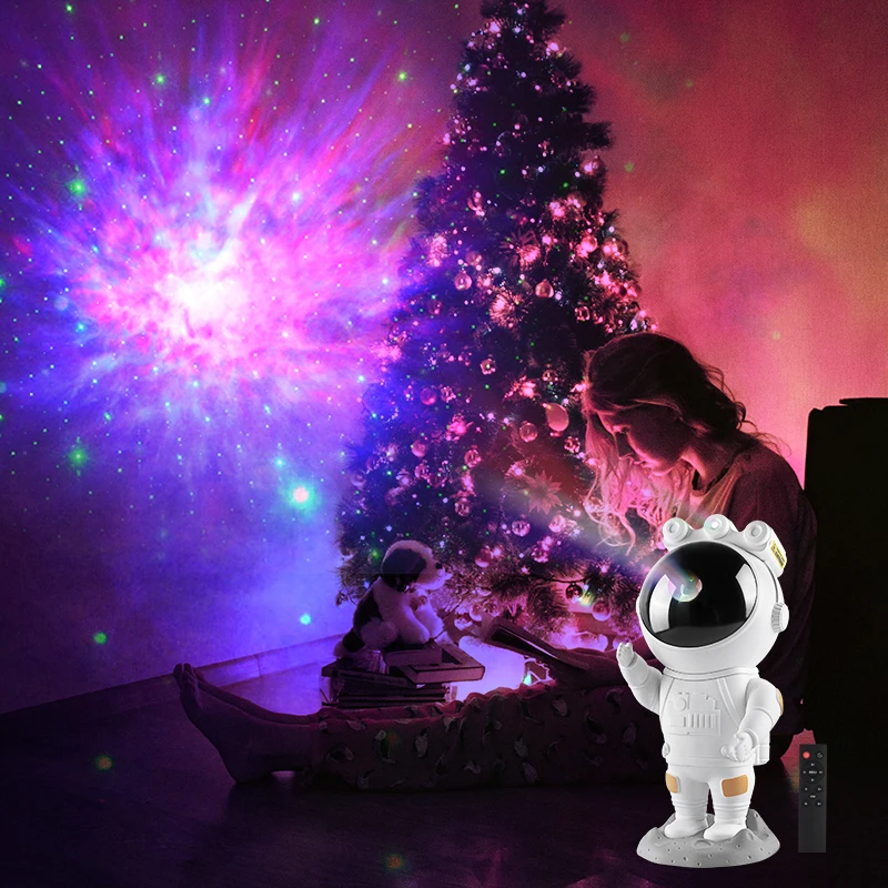 New projector lamp USB starry sky night light with remoter kids star projector astronaut light