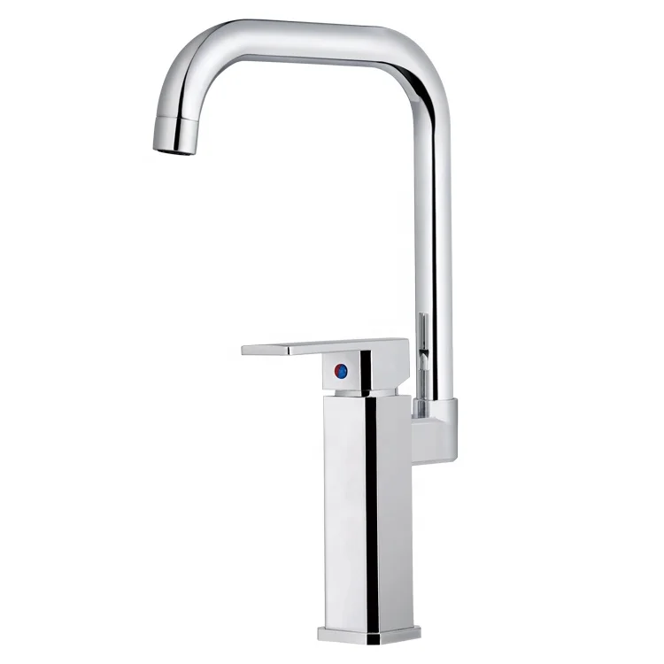 Kitchen Faucet Single Hole  Spout Kitchen Sink Mixer Tap 2 Function Stream Sprayer Head Chrome Mixer Tap 2022