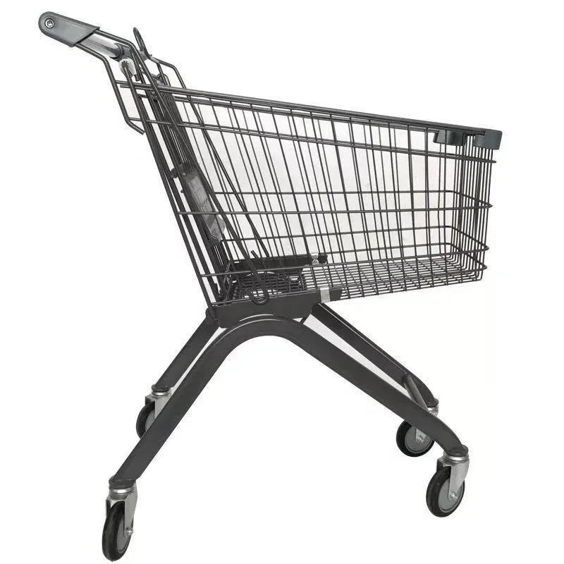 Hot sale high quality Metal material cart European style Supermarket Shopping trolley