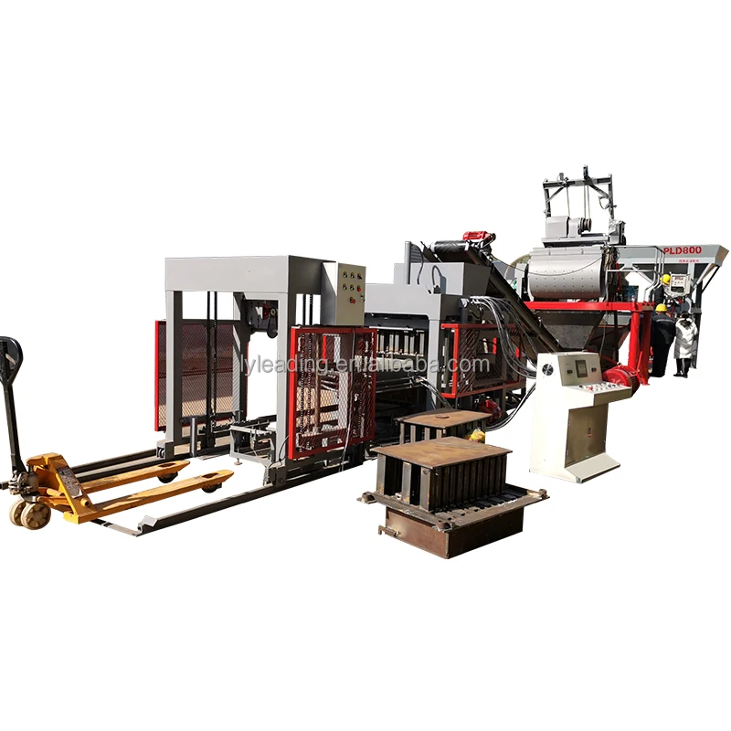 Automatic QTJ4-18 Hole Concrete Cement Brick Making Machine Plastic Waste Processor Manufactured in China/Cambodia