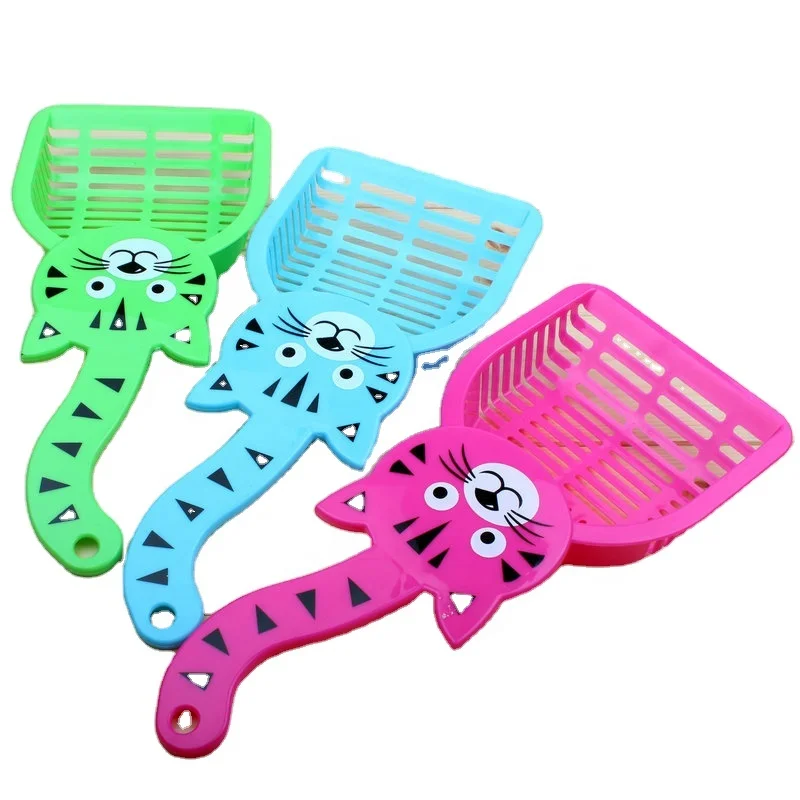 
Cat Litter Pick-up Kit Including Food Shovel Clean Up Large Space Plastic Cat Litter Scoop 