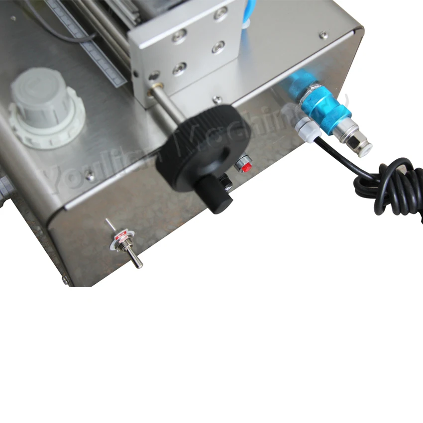 GW-1 Semi auto Piston Bottle Filler Thick Sauce Bean Paste Filling Machine with Dosing Mixing Machine