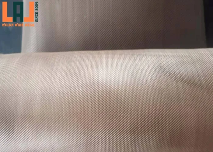 Fine Copper Mesh 1x2 Micro Expanded Metal Copper Foil Mesh For EMI / RFI Shielding